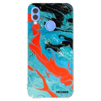 Picasee silikónový prehľadný obal pre Huawei P Smart 2019 - Blue Magma