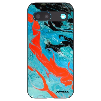 Picasee silikónový čierny obal pre Google Pixel 8 - Blue Magma