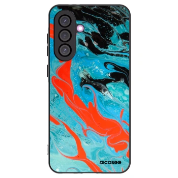 Picasee silikónový čierny obal pre Samsung Galaxy A36 5G - Blue Magma