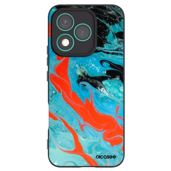 Picasee silikónový čierny obal pre Honor 400 Lite 5G - Blue Magma
