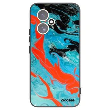 Picasee silikónový čierny obal pre Honor 400 5G - Blue Magma