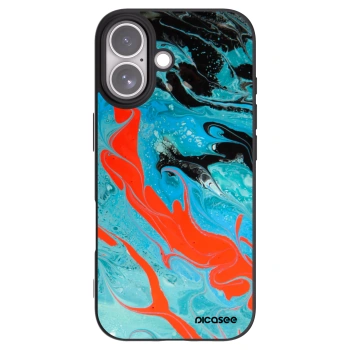 Picasee silikónový čierny obal pre Apple iPhone 17 - Blue Magma