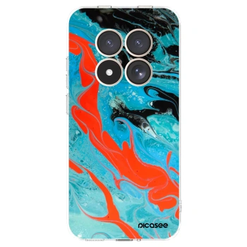 Picasee silikónový prehľadný obal pre Xiaomi Redmi Note 15 Pro 4G - Blue Magma