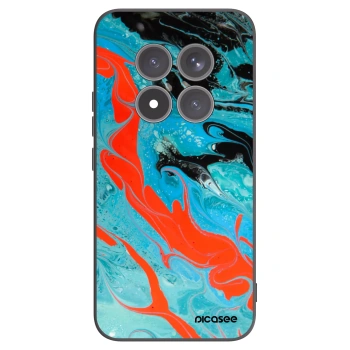 Picasee silikónový čierny obal pre Xiaomi Redmi Note 15 Pro+ - Blue Magma