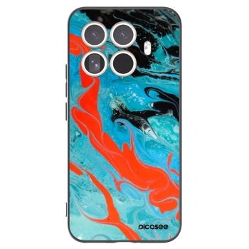 Picasee silikónový čierny obal pre Xiaomi 15T Pro - Blue Magma