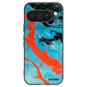 Picasee silikónový čierny obal pre Google Pixel 10 Pro - Blue Magma