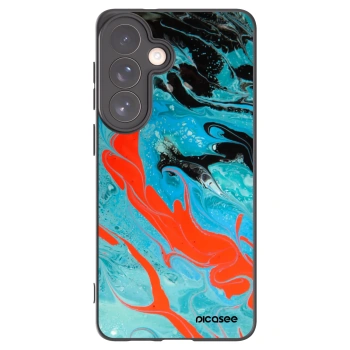 Picasee silikónový čierny obal pre Samsung Galaxy S26+ - Blue Magma