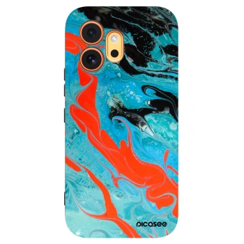 Picasee silikónový čierny obal pre Honor 600 - Blue Magma