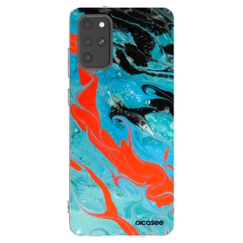 Picasee silikónový prehľadný obal pre Samsung Galaxy S20+ G985F - Blue Magma