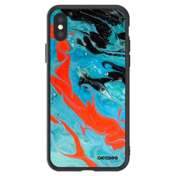 Picasee ULTIMATE CASE pro Apple iPhone X/XS - Blue Magma