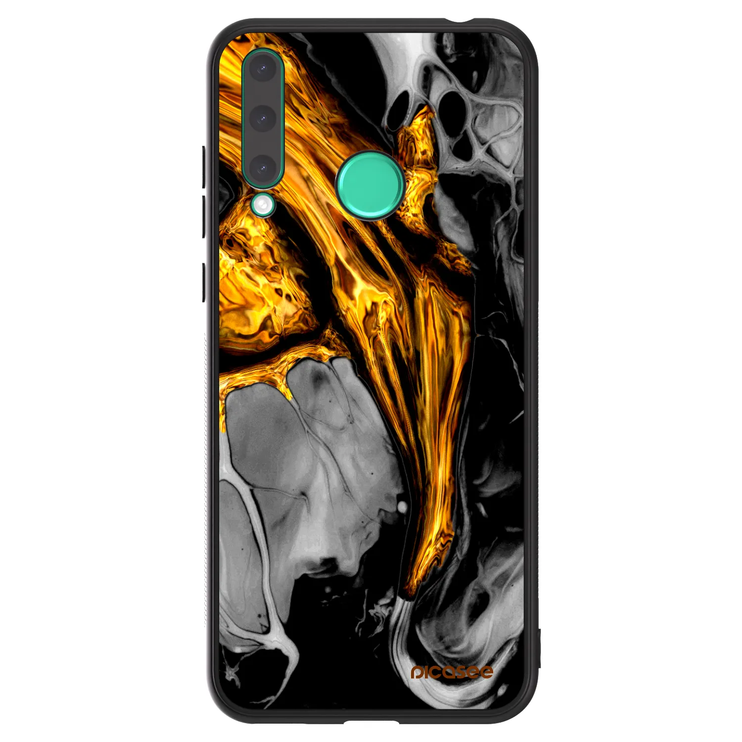 Picasee ULTIMATE CASE pro Honor 20 Lite - Black Gold