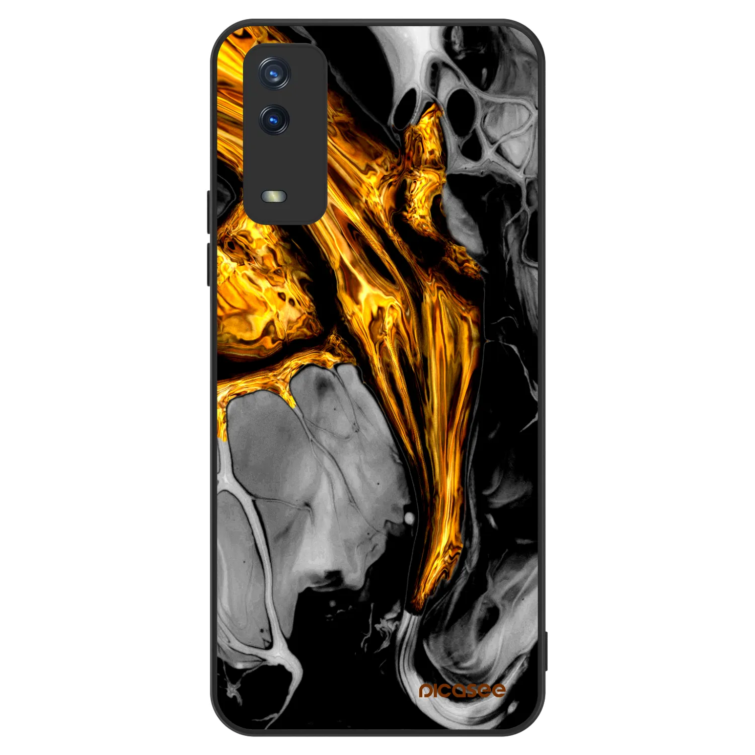 Picasee ULTIMATE CASE pro Vivo Y11s - Black Gold