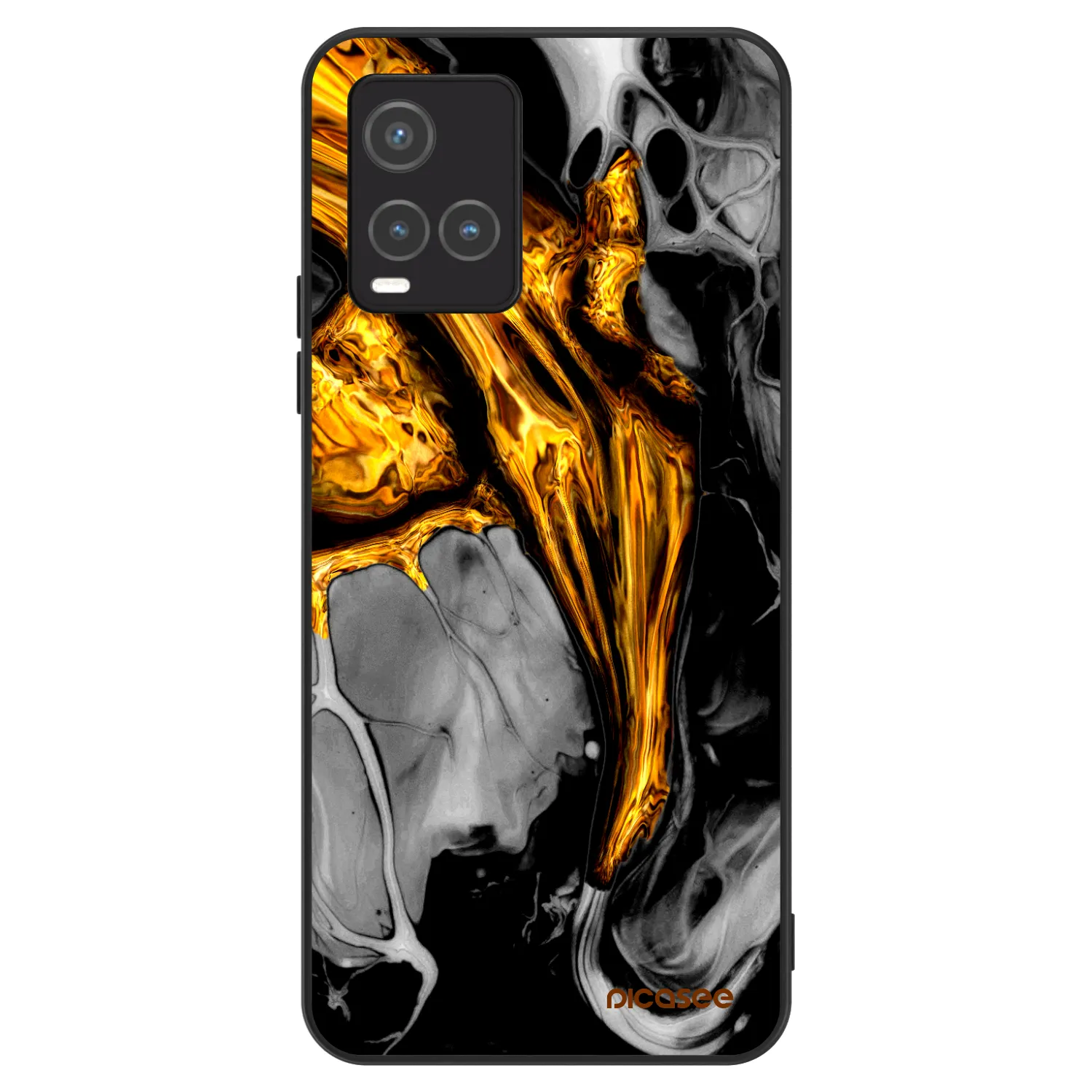 Picasee ULTIMATE CASE pro Vivo Y33s - Black Gold
