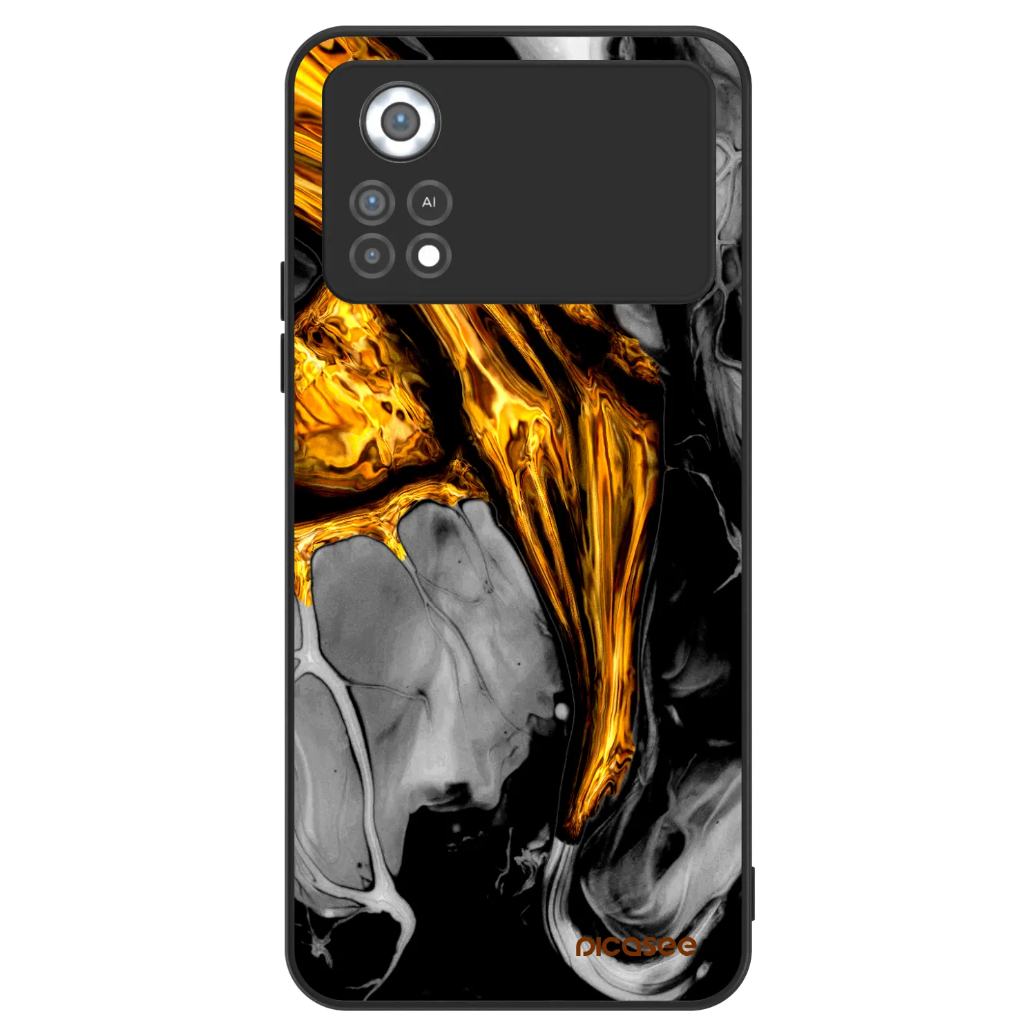Picasee ULTIMATE CASE pro Xiaomi Poco X4 Pro 5G - Black Gold