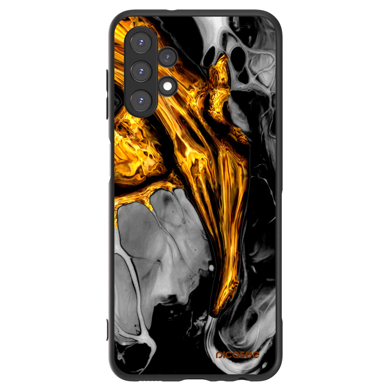 Picasee ULTIMATE CASE pro Samsung Galaxy A13 4G A135 - Black Gold