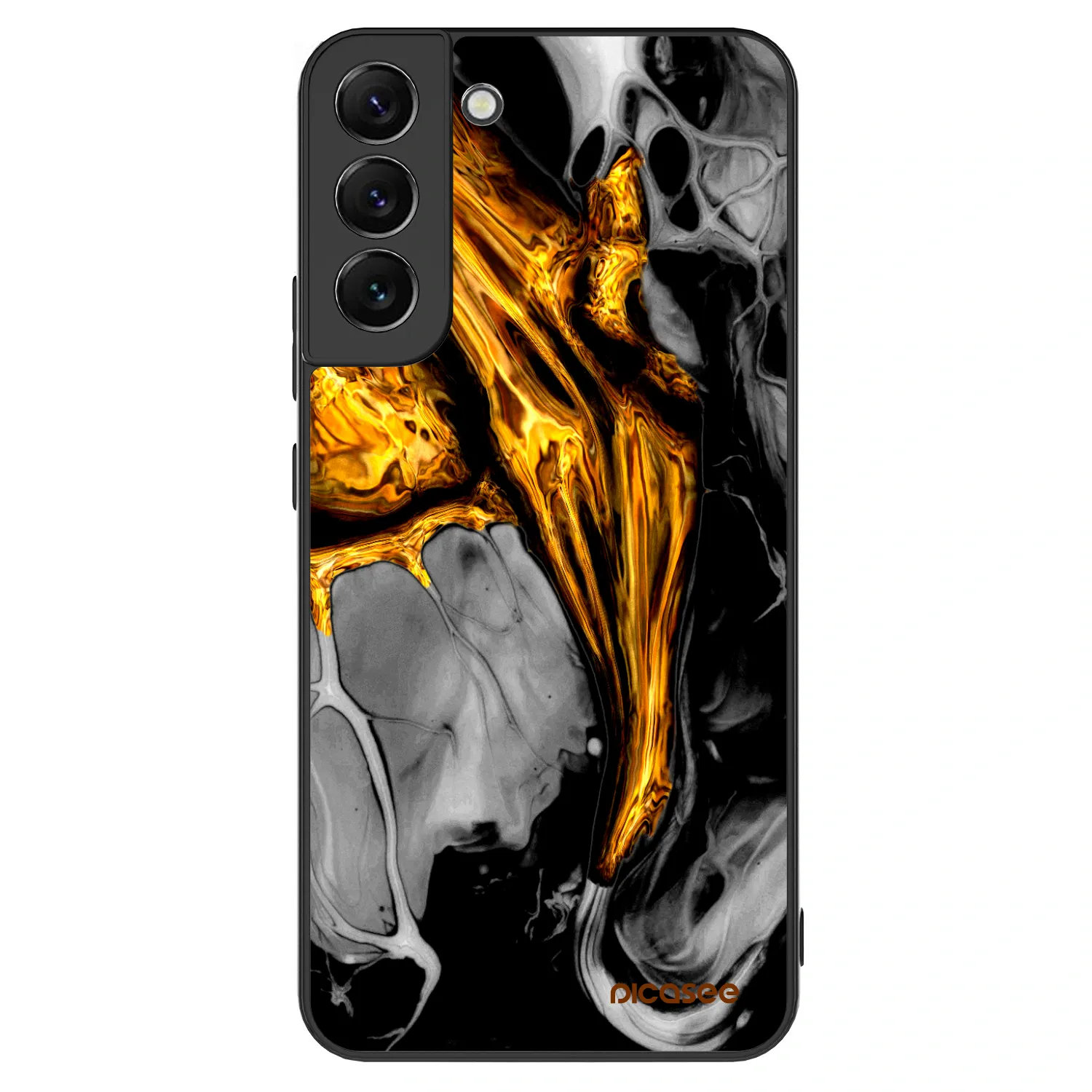 Picasee ULTIMATE CASE PowerShare pro Samsung Galaxy S22+ 5G - Black Gold