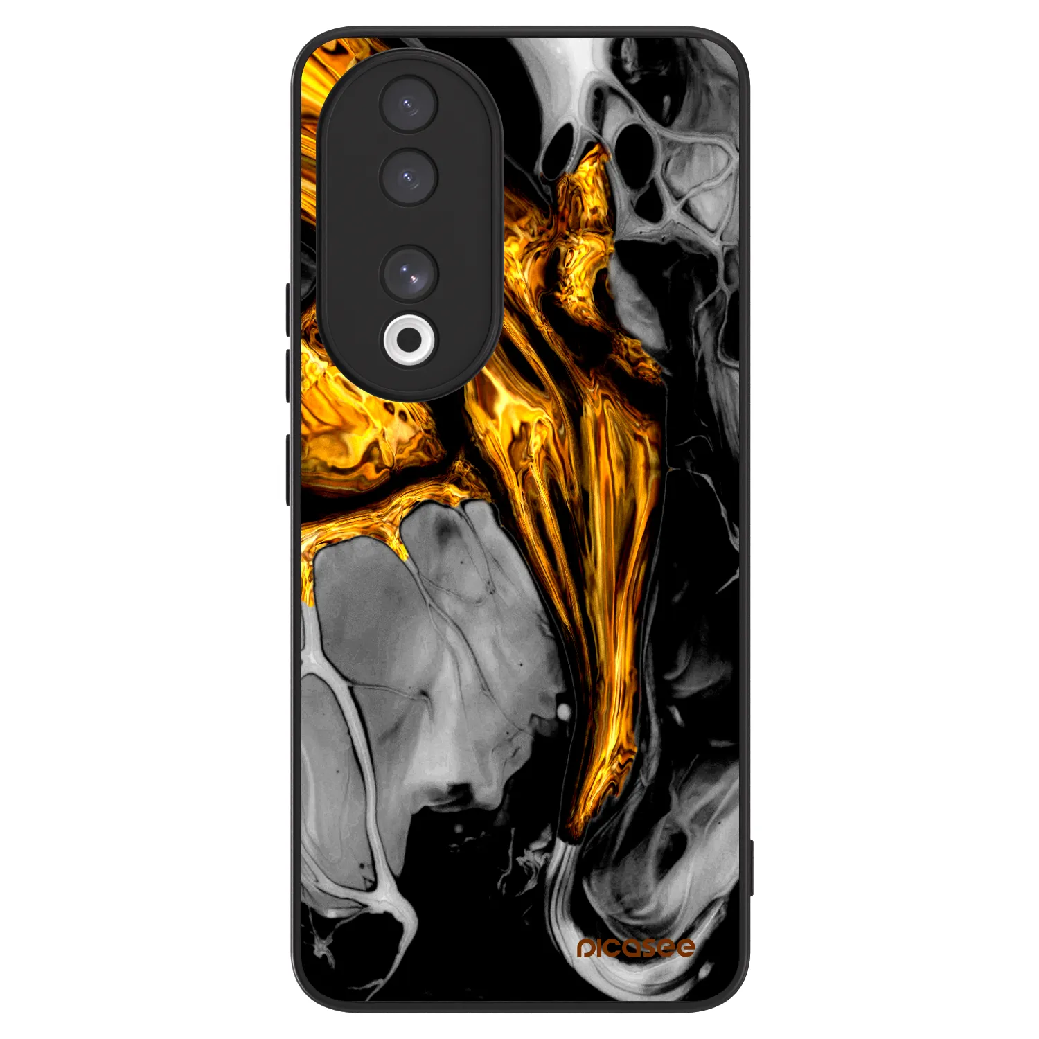 Picasee ULTIMATE CASE pro Honor 90 5G - Black Gold