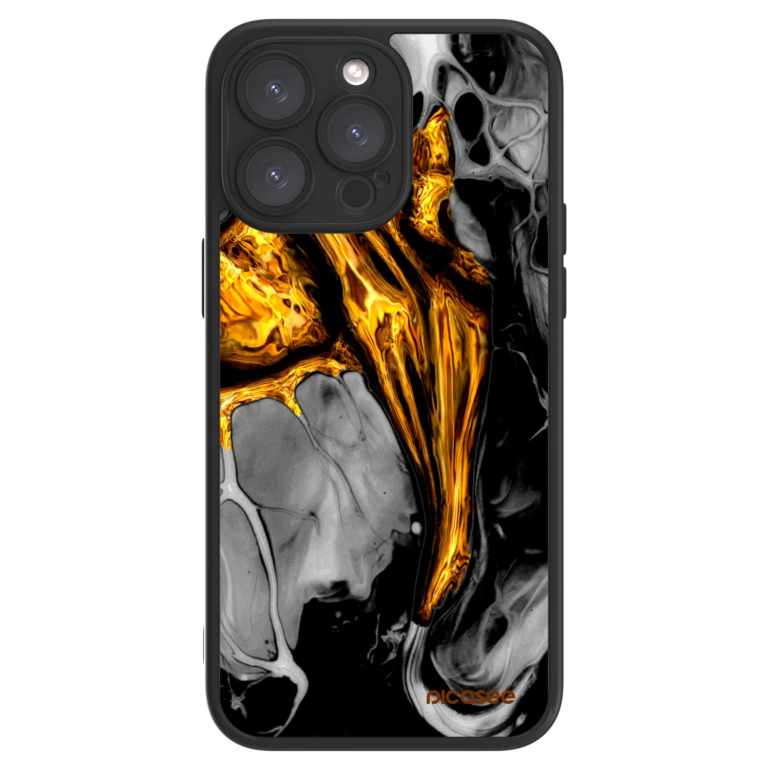 Picasee ULTIMATE CASE pro Apple iPhone 15 Pro Max - Black Gold