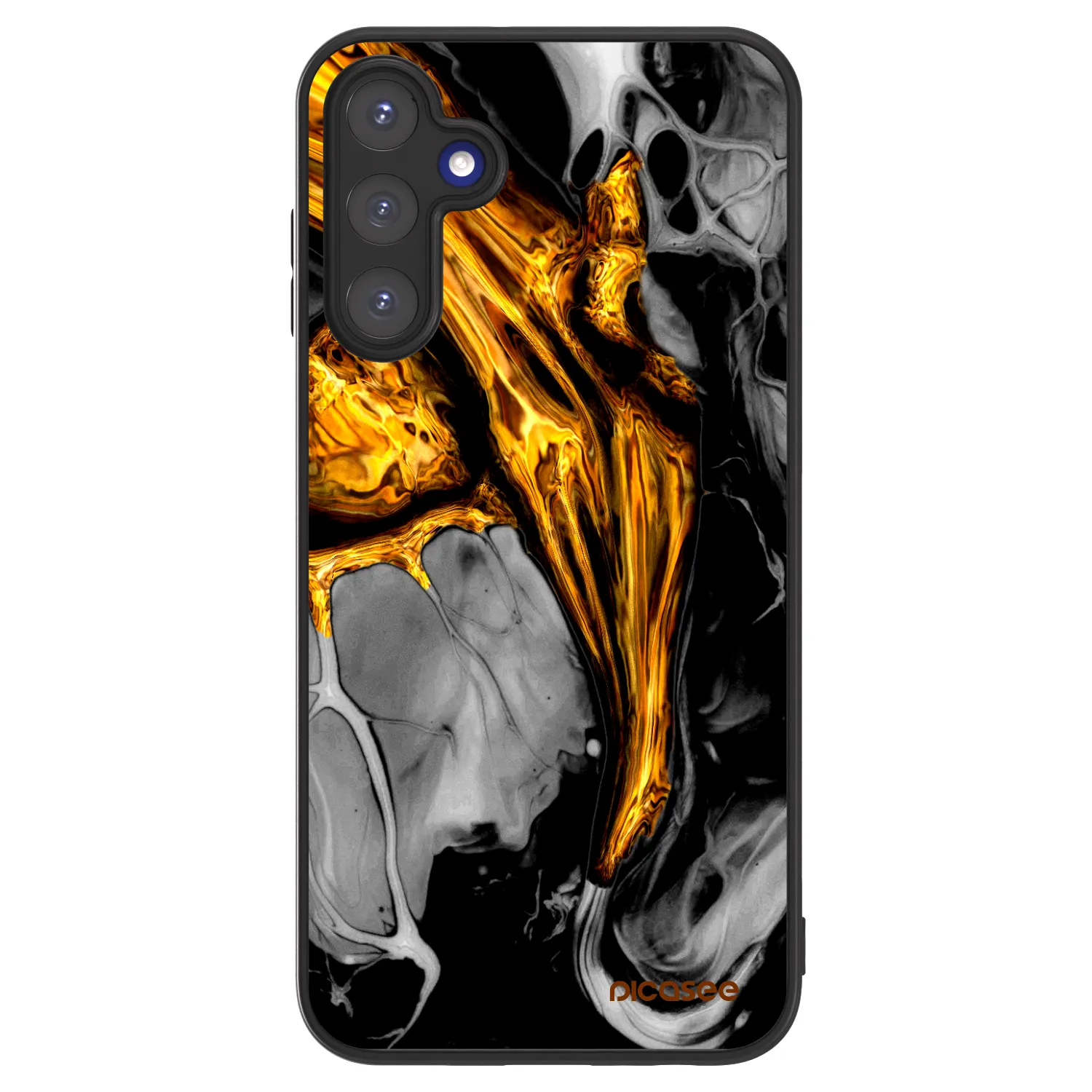 Picasee ULTIMATE CASE pro Samsung Galaxy A15 A155F 4G - Black Gold