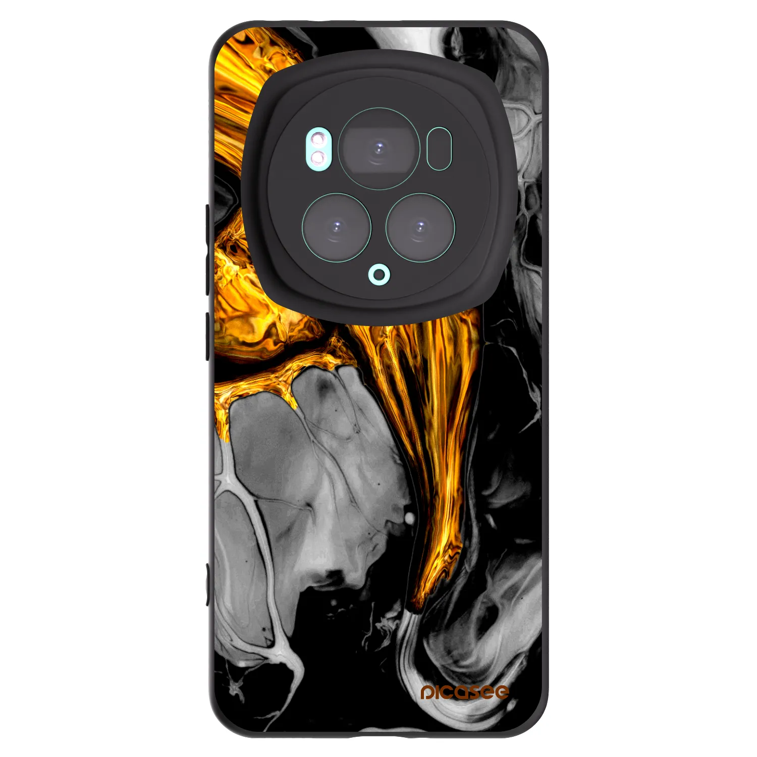 Picasee silikónový čierny obal pre Honor Magic6 Pro - Black Gold