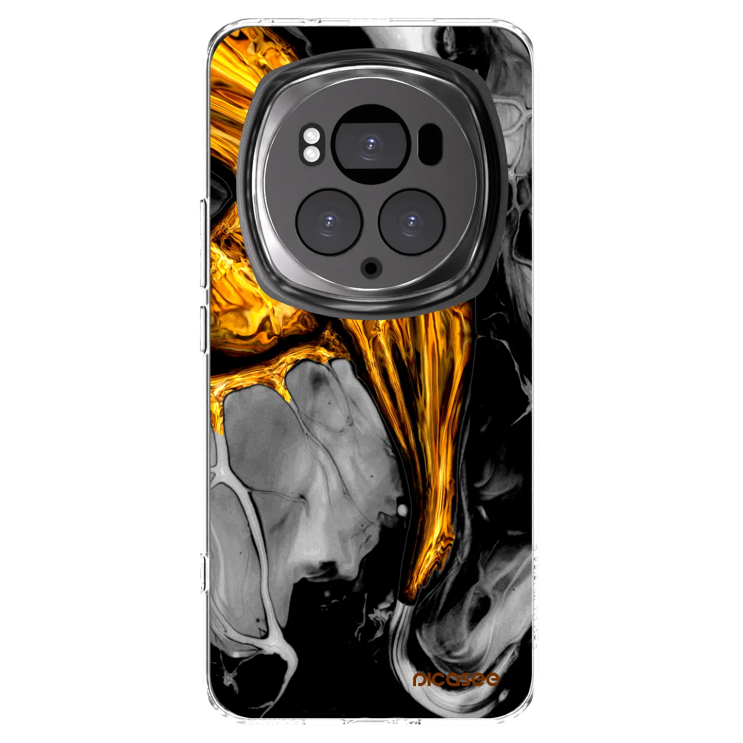 Picasee silikónový prehľadný obal pre Honor Magic6 Pro - Black Gold