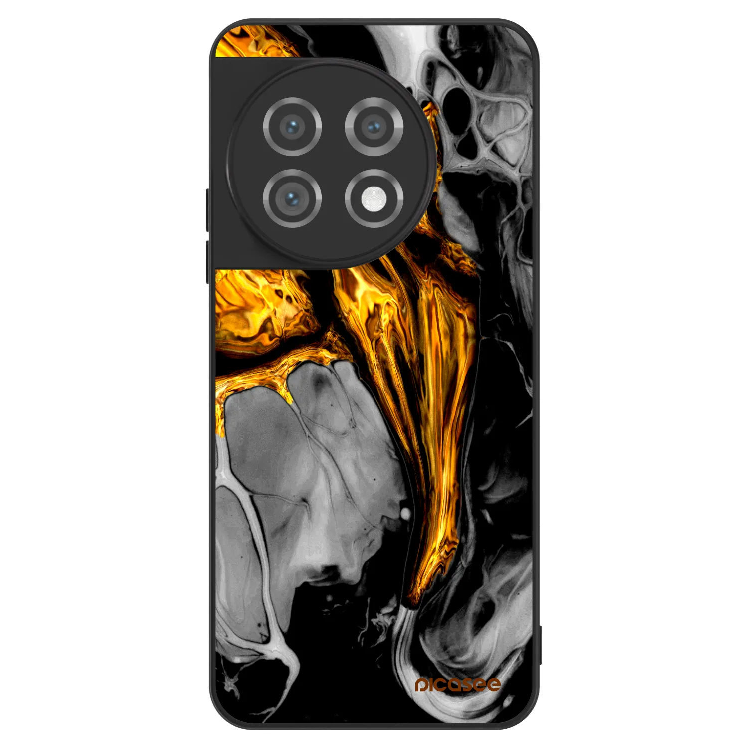 Picasee ULTIMATE CASE pro OnePlus 11 5G - Black Gold