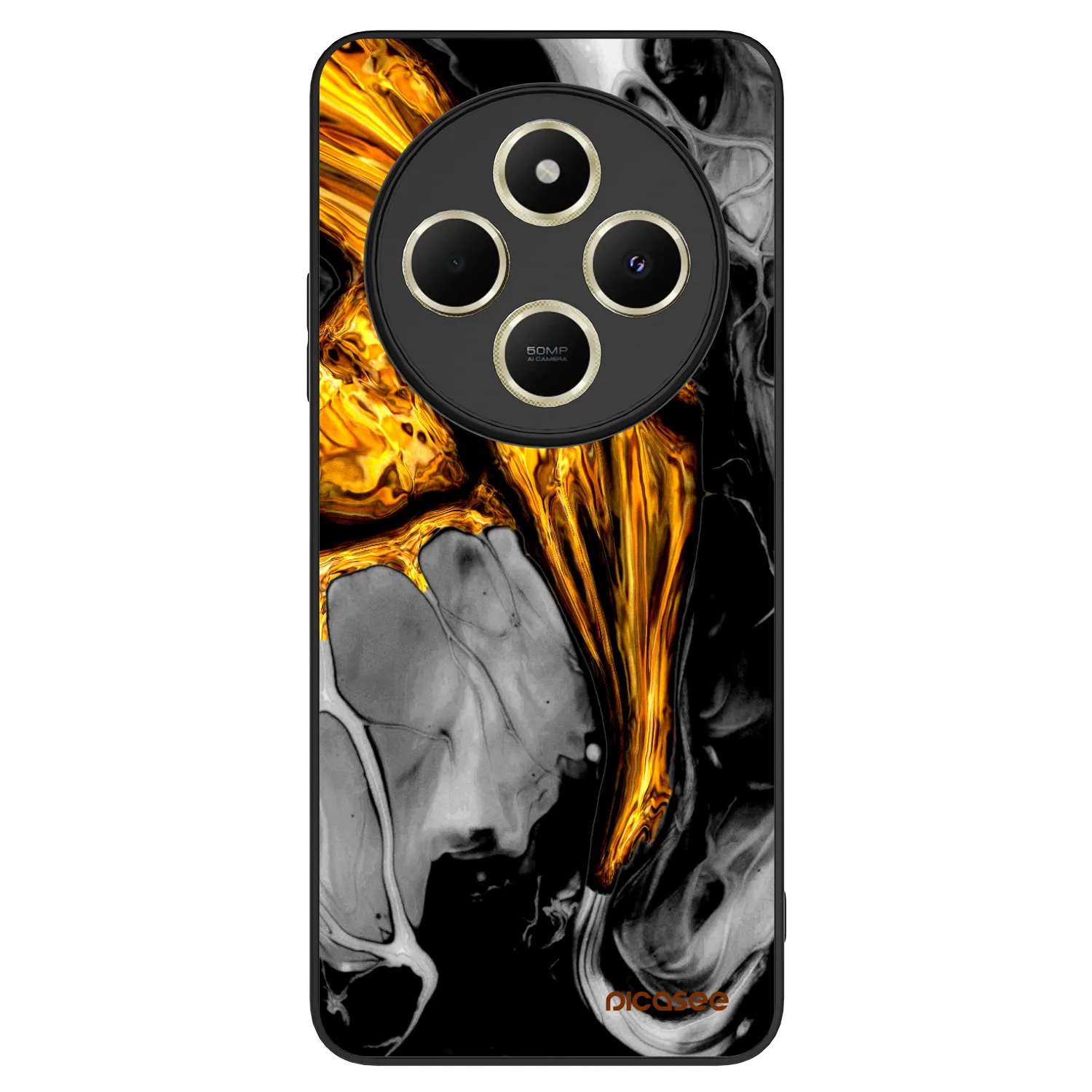 Picasee ULTIMATE CASE pro Xiaomi Redmi 14C - Black Gold
