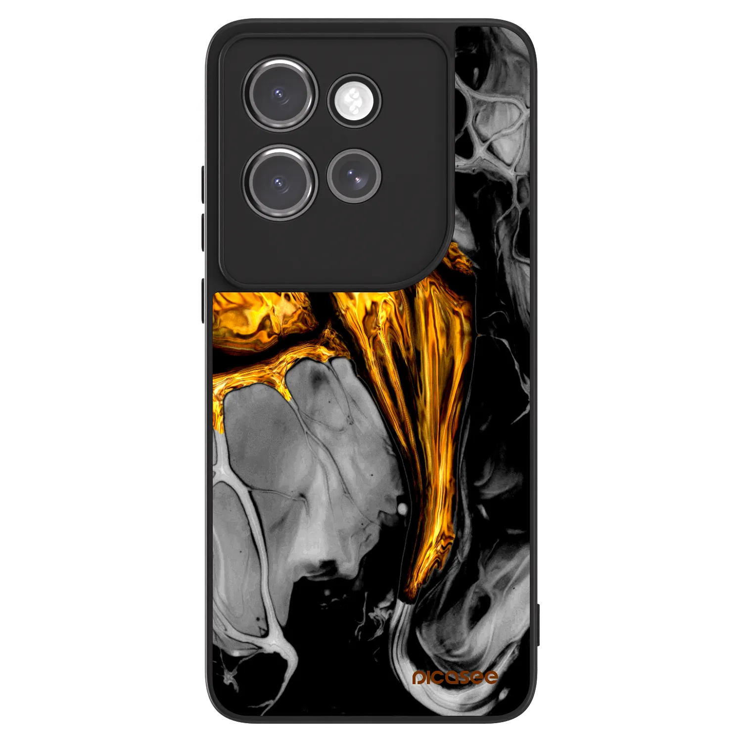 Picasee ULTIMATE CASE pro Motorola Edge 50 Neo - Black Gold
