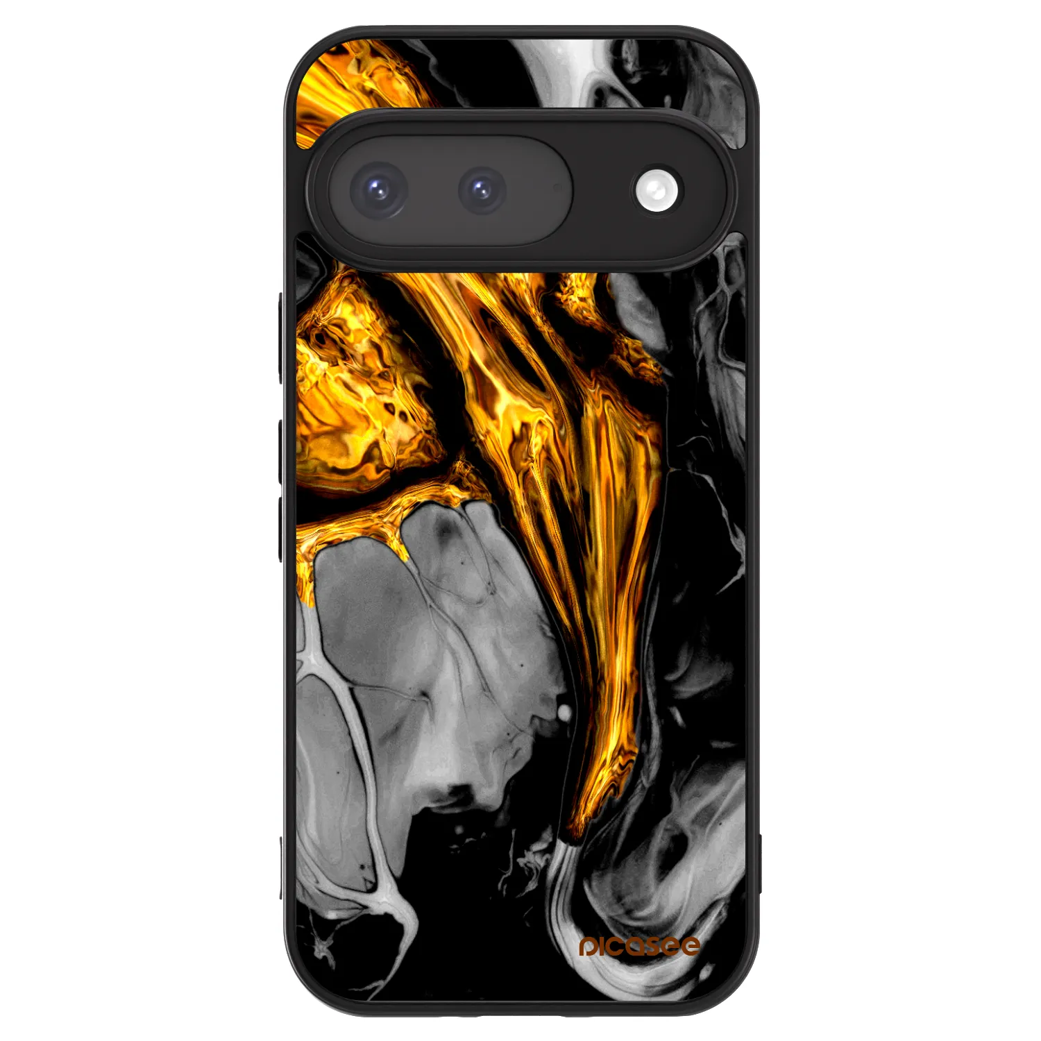 Picasee ULTIMATE CASE pro Google Pixel 9 - Black Gold