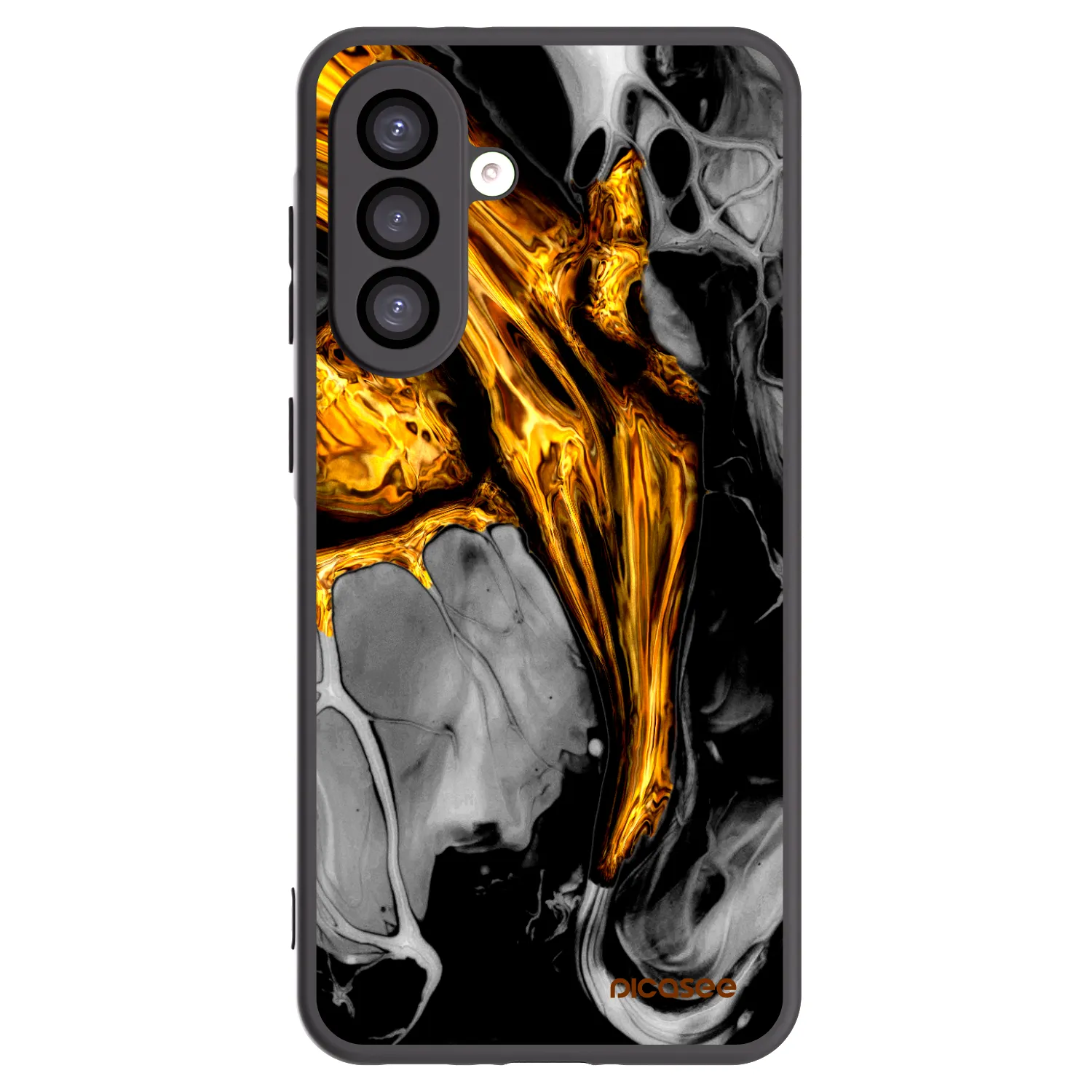 Picasee silikónový čierny obal pre Samsung Galaxy A26 5G A266B - Black Gold