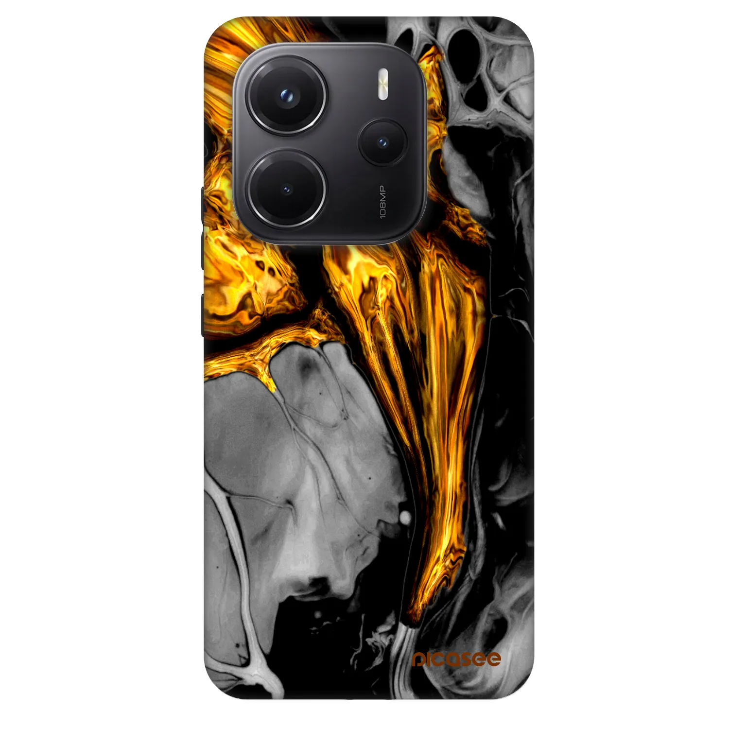Fashion Case pre Xiaomi Redmi Note 14 5G - Black Gold