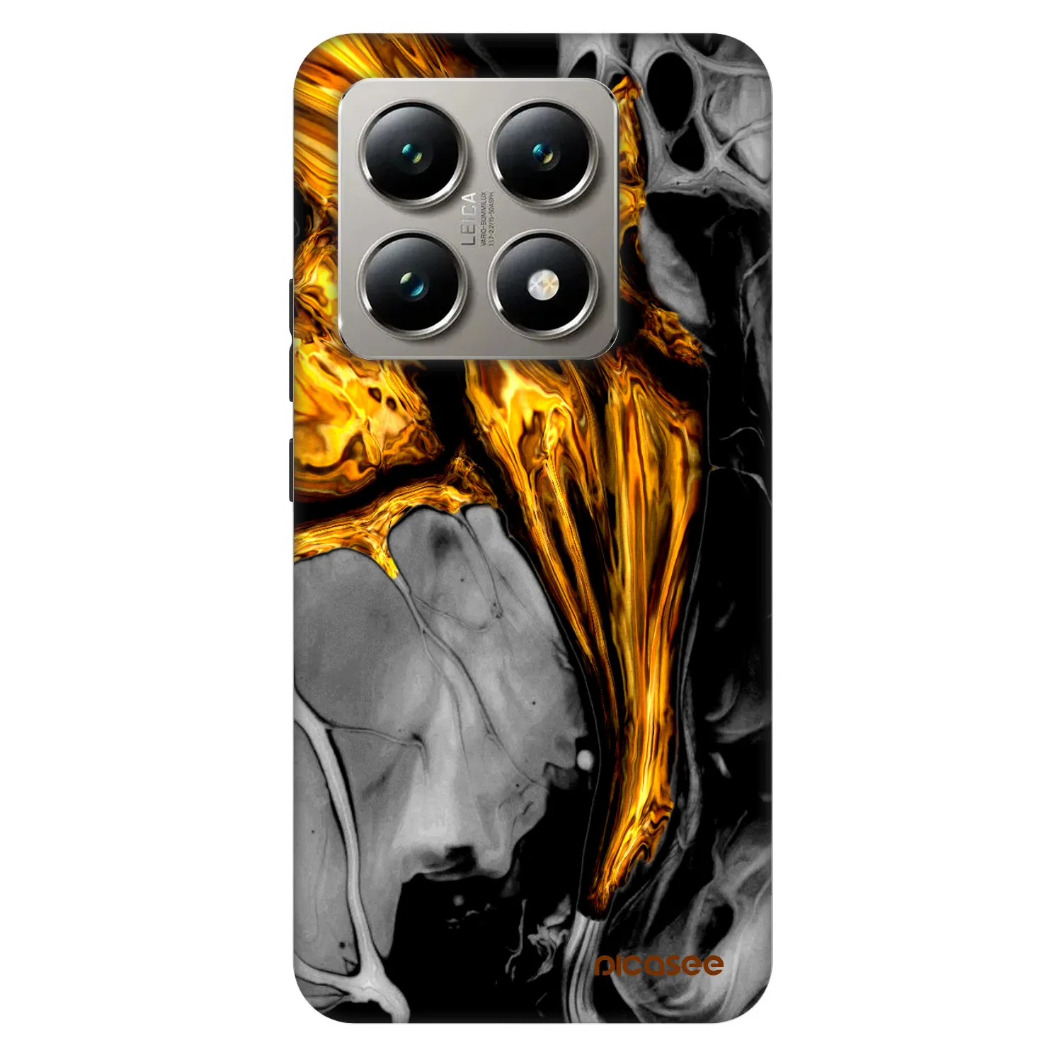 Picasee Fashion Case pre Xiaomi 14T Pro - Black Gold