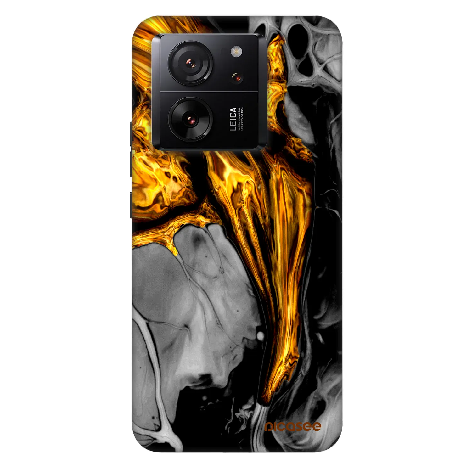 Picasee Fashion Case pre Xiaomi 13T - Black Gold