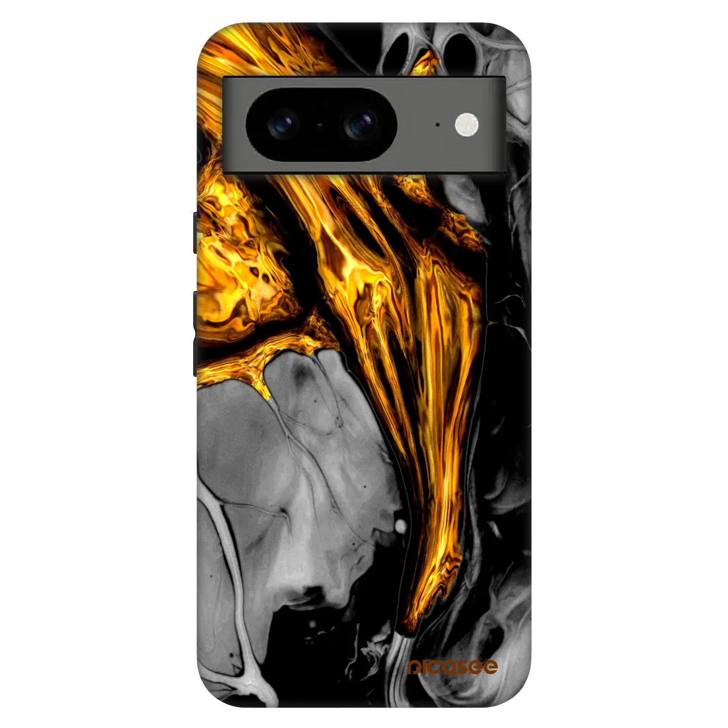 Picasee Fashion Case pre Google Pixel 8 Pro - Black Gold