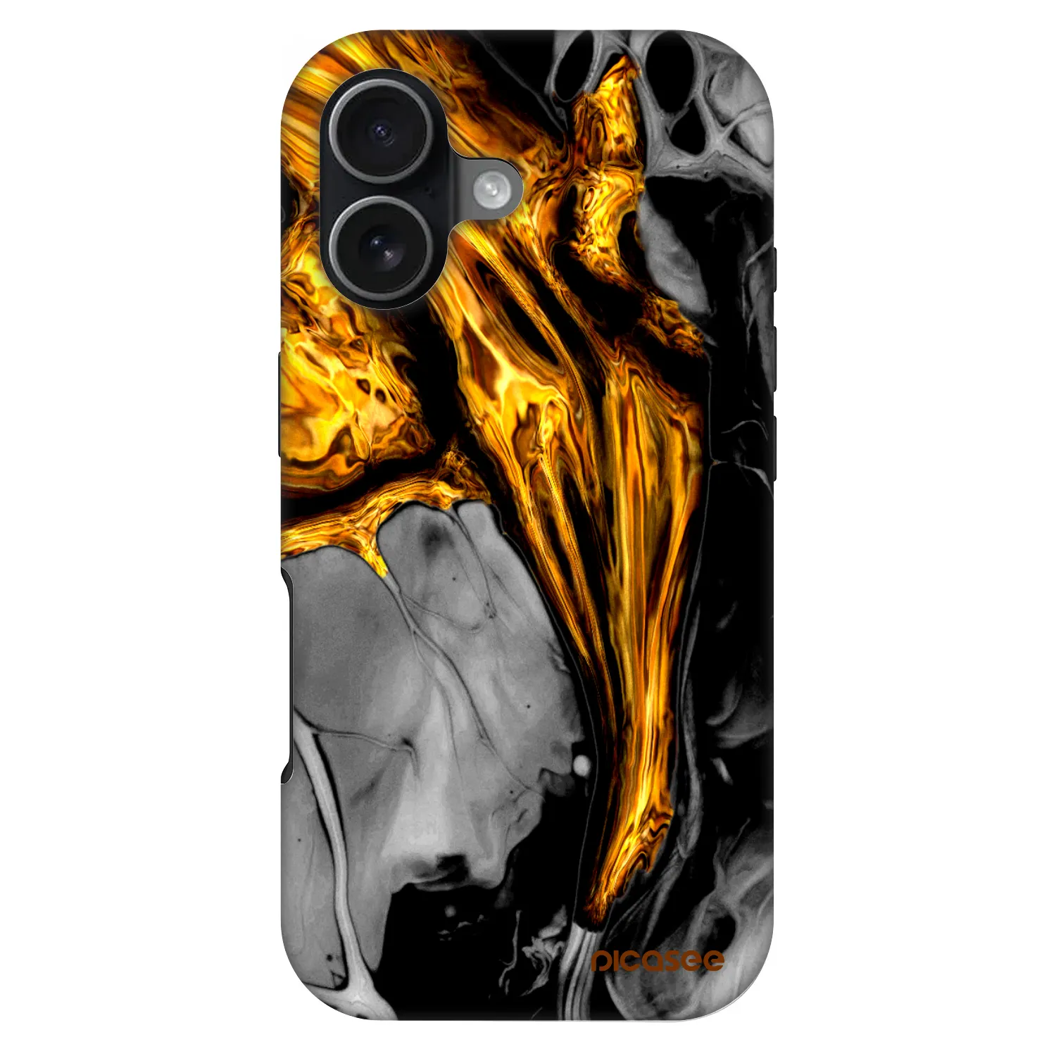 Picasee Fashion Case MagSafe pre Apple iPhone 17 - Black Gold