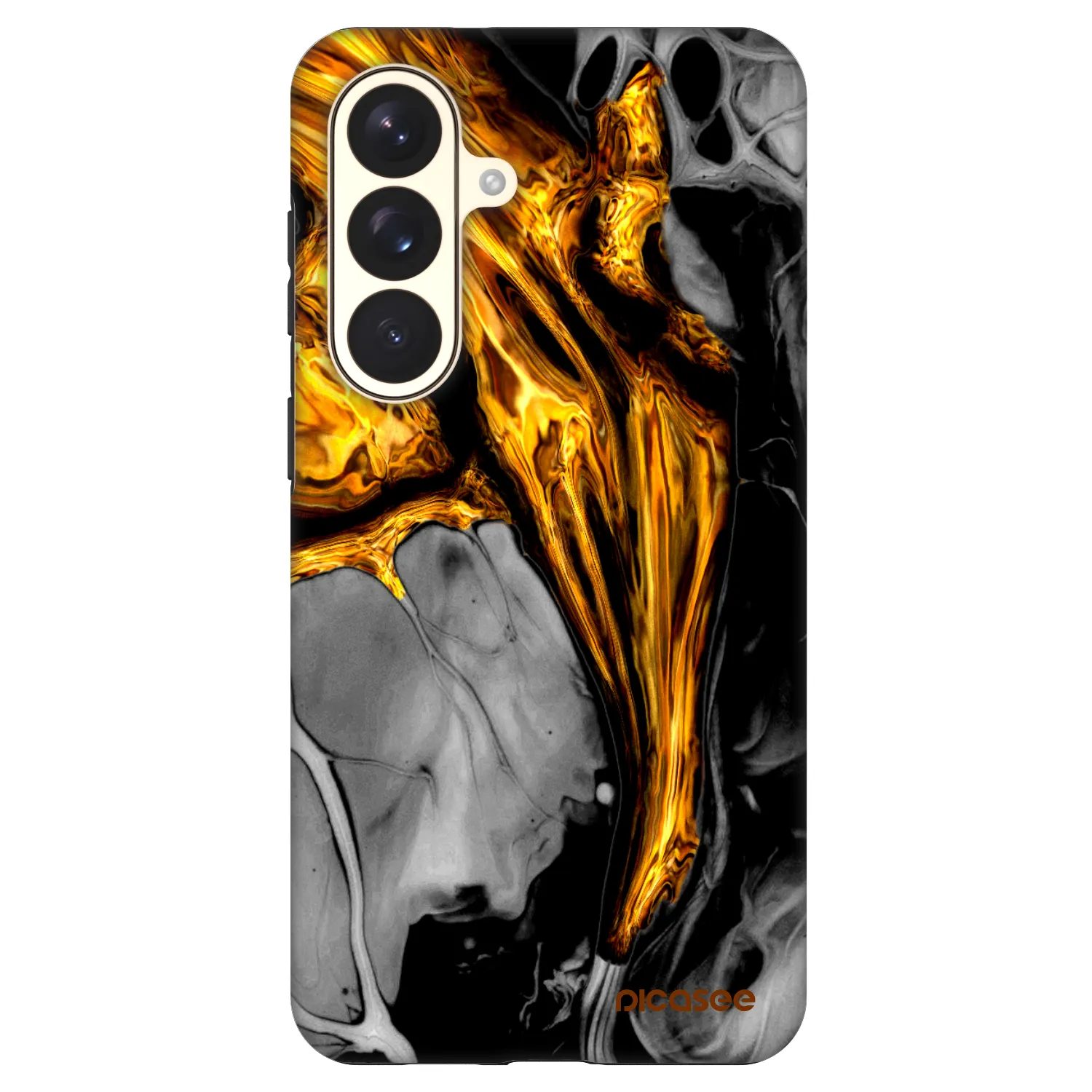 Picasee Fashion Case PowerShare pro Samsung Galaxy S26+ - Black Gold