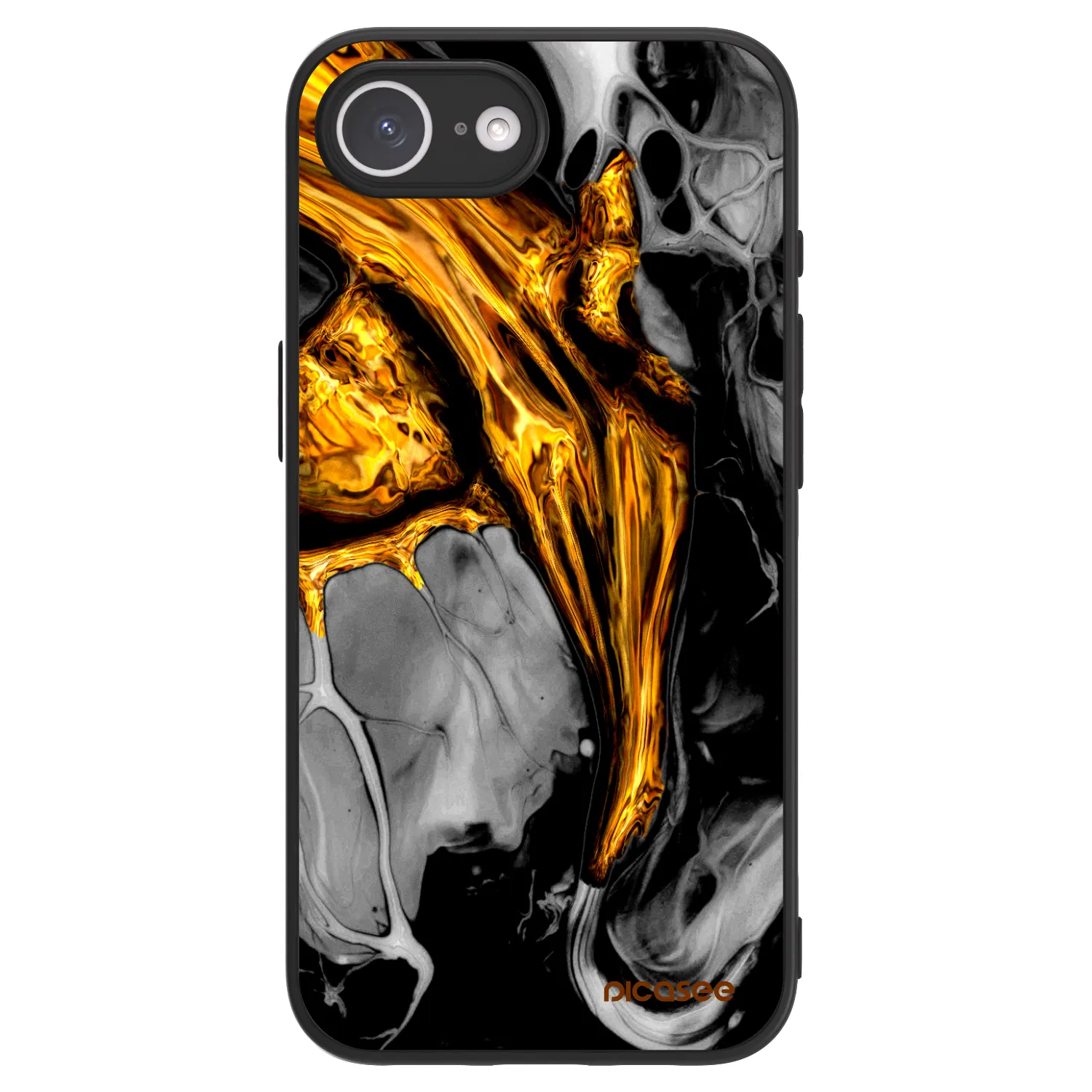 Picasee ULTIMATE CASE pro Apple iPhone 17e - Black Gold