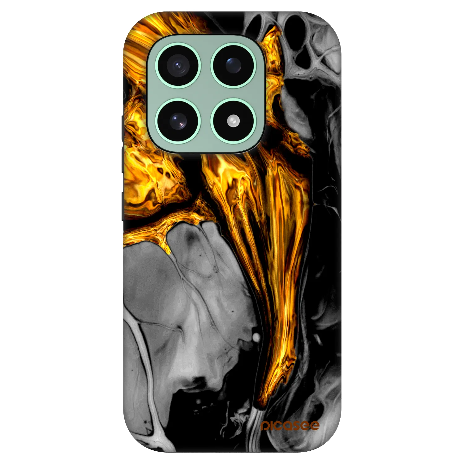 Picasee Fashion Case pre Xiaomi 17 - Black Gold