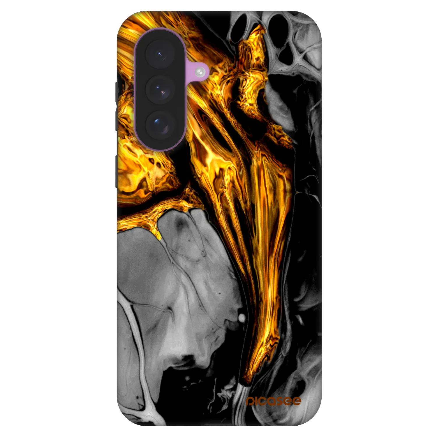 Picasee Fashion Case pre Samsung Galaxy A57 5G - Black Gold