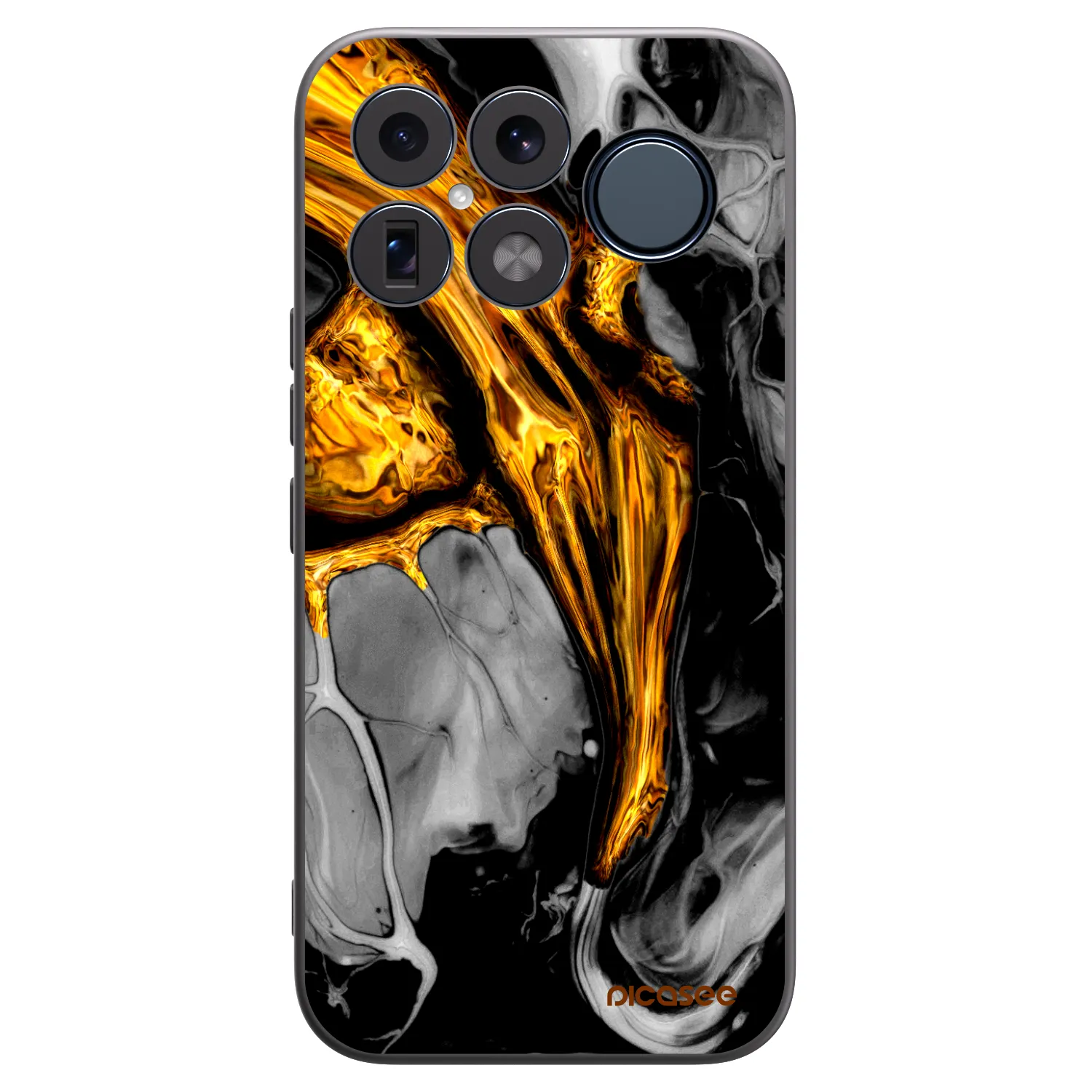 Picasee silikónový čierny obal pre Xiaomi Poco F8 Ultra - Black Gold