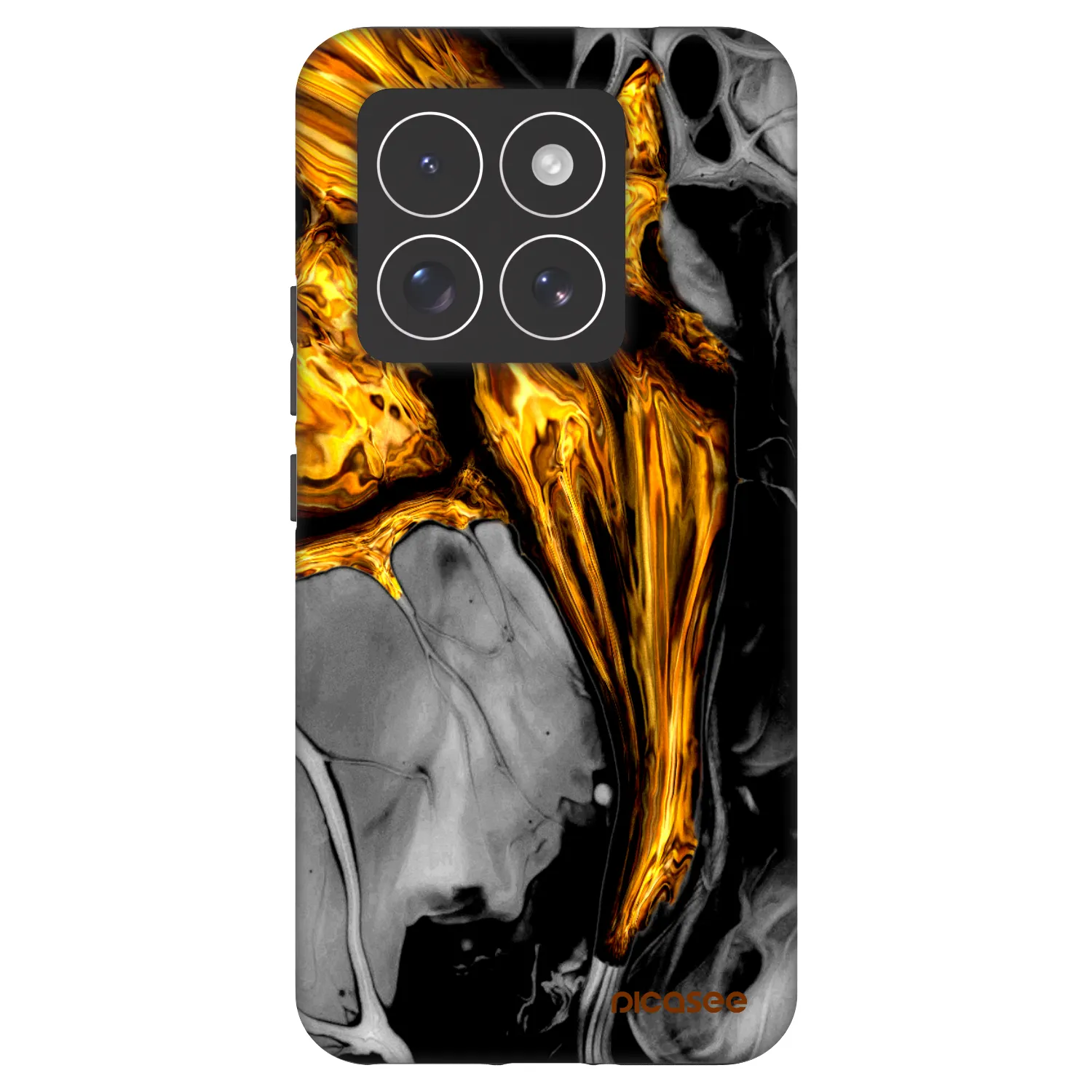 Picasee Fashion Case pre Xiaomi 14 Pro - Black Gold