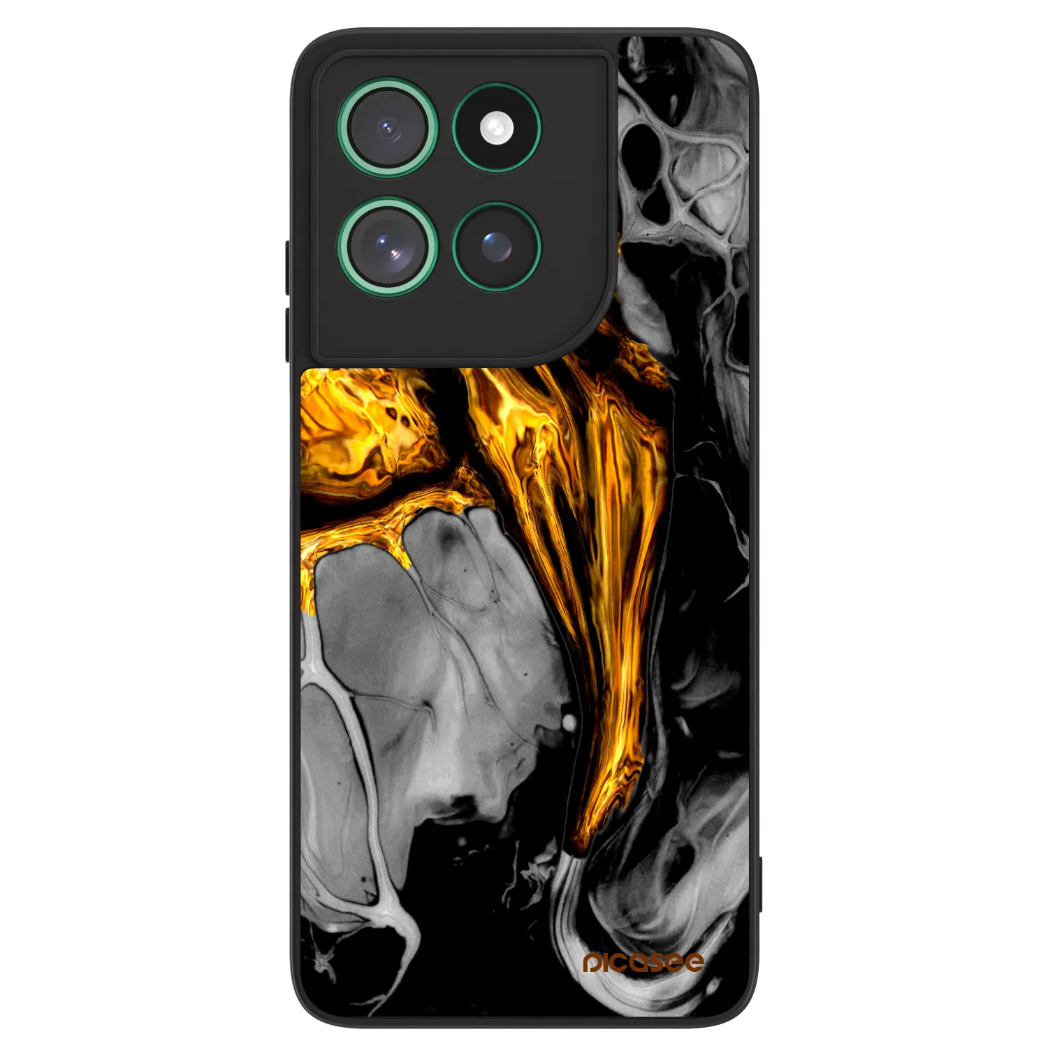 Picasee ULTIMATE CASE pro Motorola Moto G57 Power - Black Gold