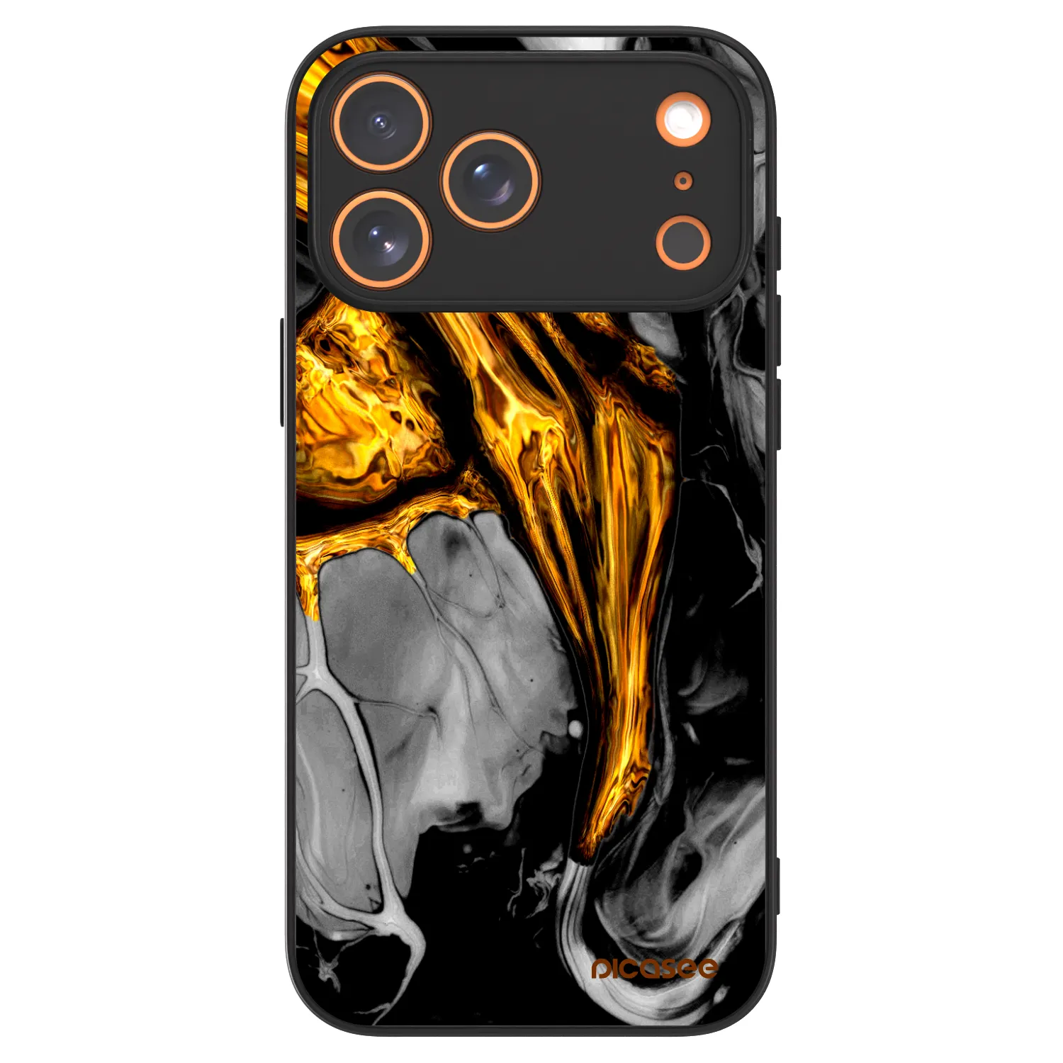 Picasee ULTIMATE CASE MagSafe pro Apple iPhone 18 Pro Max - Black Gold