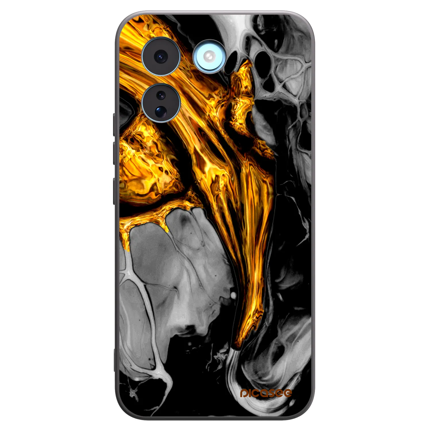 Picasee silikónový čierny obal pre Xiaomi Redmi Note 17 Pro MAX 5G - Black Gold