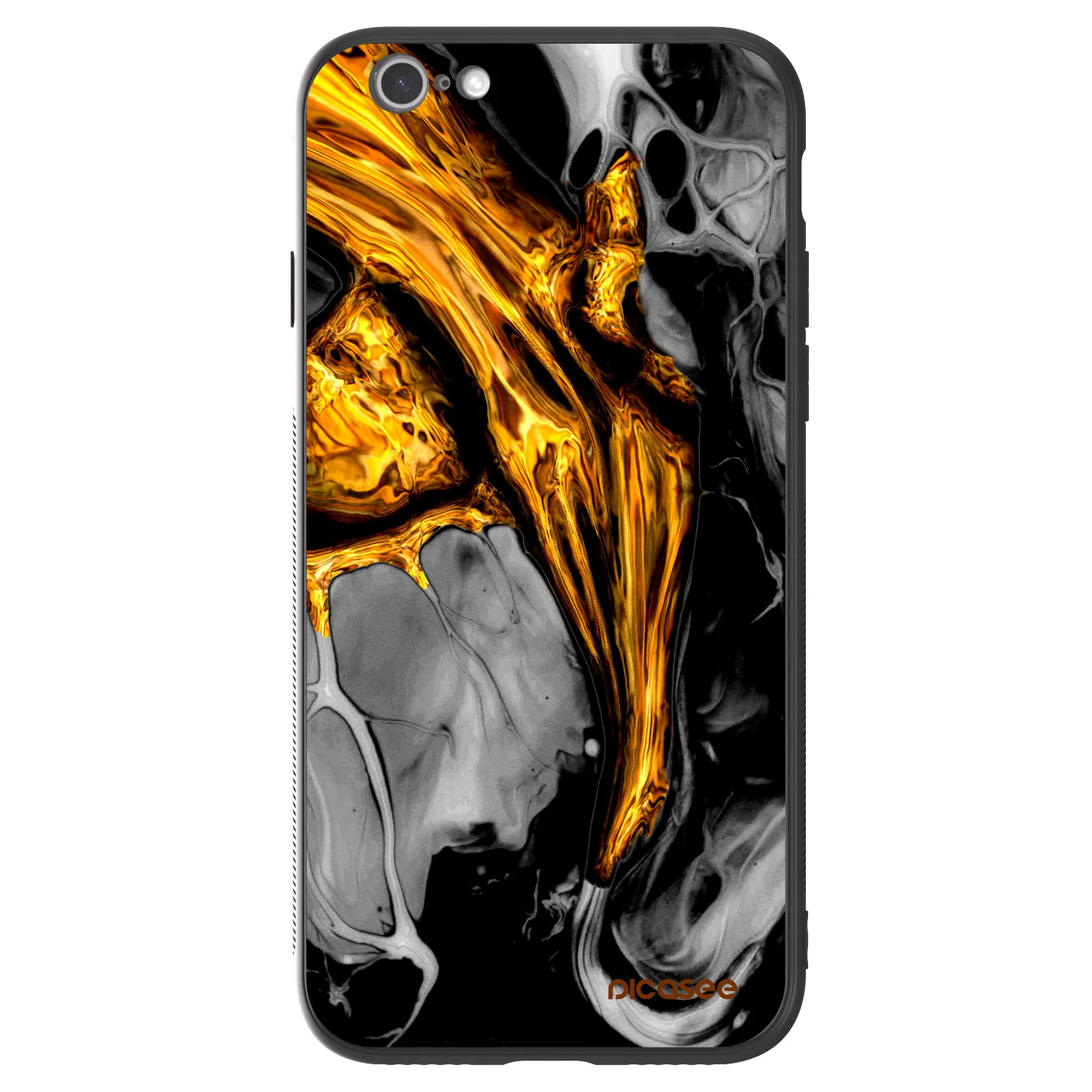 Picasee ULTIMATE CASE pro Apple iPhone 6/6S - Black Gold