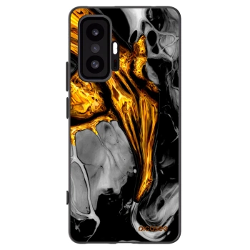 Picasee silikónový čierny obal pre Xiaomi 11T - Black Gold