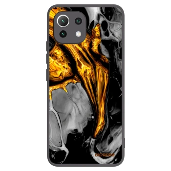 Picasee silikónový čierny obal pre Xiaomi 11 Lite 5G NE - Black Gold