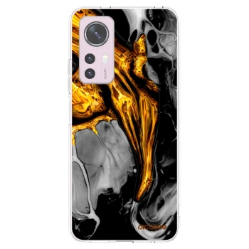Picasee silikónový prehľadný obal pre Xiaomi 12 - Black Gold