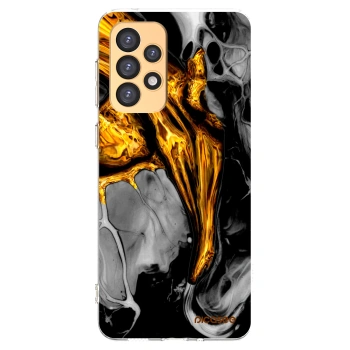 Picasee silikónový prehľadný obal pre Samsung Galaxy A33 5G A336 - Black Gold