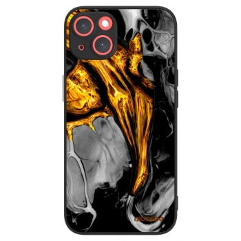 Picasee ULTIMATE CASE MagSafe pro Apple iPhone 13 - Black Gold